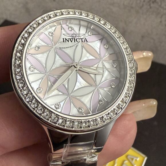 Invicta Wildflower Women\'s Watch w/ Mother of Pearl Dial-34mm, Steel (28823)-NEW main image 3